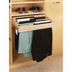 24 Inch Pants Rack Organizer - Natural Wood 24 Inch Pants Rack Organizer - Natural Wood