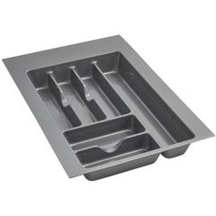 Medium Silver Glossy Cutlery Organizer - Metallic Silver Medium Silver Glossy Cutlery Organizer - Metallic Silver