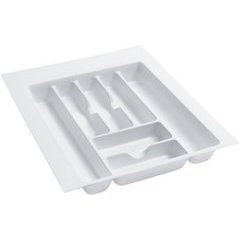 Large Glossy Cutlery Organizer - White Large Glossy Cutlery Organizer - White