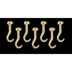 Long Hooks only for Glideware (7) - Brass Long Hooks only for Glideware (7) - Brass