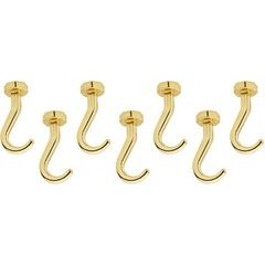 Short Hooks only for Glideware (7) - Brass Short Hooks only for Glideware (7) - Brass
