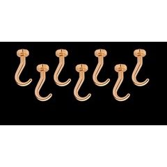 Short Hooks only for Glideware (7) - Copper Short Hooks only for Glideware (7) - Copper