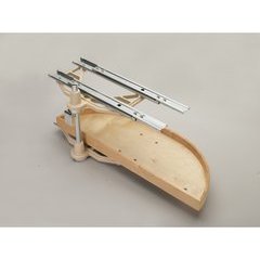 32 Inch 4NW Series Half - Moon Two - Lazy Susan - Natural Wood 32 Inch 4NW Series Half - Moon Two - Lazy Susan - Natural Wood