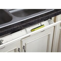 30 Inch Polymer Lazy Daisy Tip-Out Tray - White 30 Inch Polymer Lazy Daisy Tip-Out Tray - White