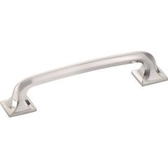 Northport 5 Inch Center to Center Brushed Nickel Cabinet Pull with Square Base Northport 5 Inch Center to Center Brushed Nickel Cabinet Pull with Square Base