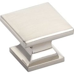 Northport 1-3/8 Inch Diameter Square Brushed Nickel Cabinet Knob Northport 1-3/8 Inch Diameter Square Brushed Nickel Cabinet Knob