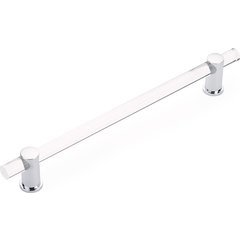 Lumiere 12 Inch Center to Center Polished Chrome/Clear Acrylic Appliance Pull Lumiere 12 Inch Center to Center Polished Chrome/Clear Acrylic Appliance Pull