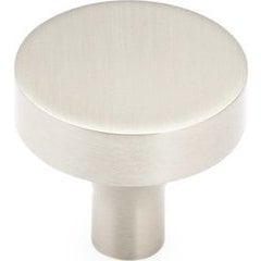 Haniburton 1-1/4 Inch Diameter Round Satin Nickel Cabinet Knob Haniburton 1-1/4 Inch Diameter Round Satin Nickel Cabinet Knob