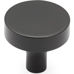Haniburton 1-1/4 Inch Diameter Round Matte Black Cabinet Knob Haniburton 1-1/4 Inch Diameter Round Matte Black Cabinet Knob