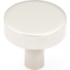 Haniburton 1-1/4 Inch Diameter Round Polished Nickel Cabinet Knob Haniburton 1-1/4 Inch Diameter Round Polished Nickel Cabinet Knob