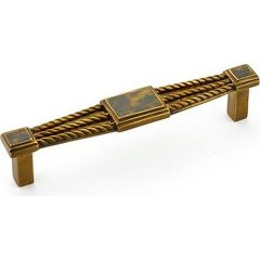 Interlude 5-3/8 Inch Center to Center Tiger Penshell Estate Dover Cabinet Pull Interlude 5-3/8 Inch Center to Center Tiger Penshell Estate Dover Cabinet Pull