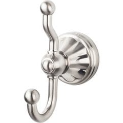 10% OFF 4-3/4 Inch Length Hudson Double Robe Hook - Brushed Satin Nickel
