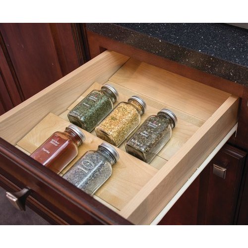 Hafele 23 1 2 Inch Width Spice Tray Drawer Insert Durable Clear