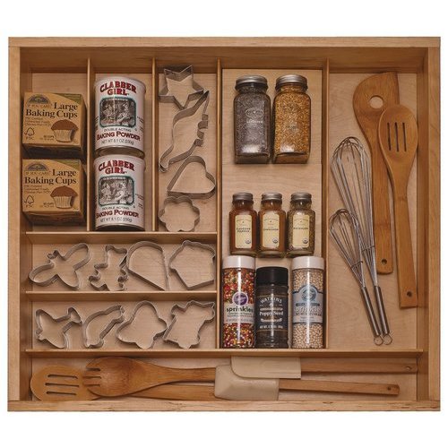 Hafele 21 9 16 Inch Fineline Small Cutlery Tray Birch 556 87 902