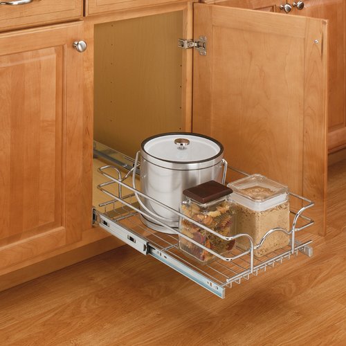 Rev A Shelf 9 Inch Width Single Kitchen Cabinet Pull Out Wire