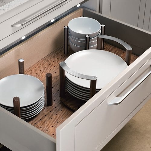Hafele Plate Holder 13 3 8 Inch W Birch Finish 557 47 880