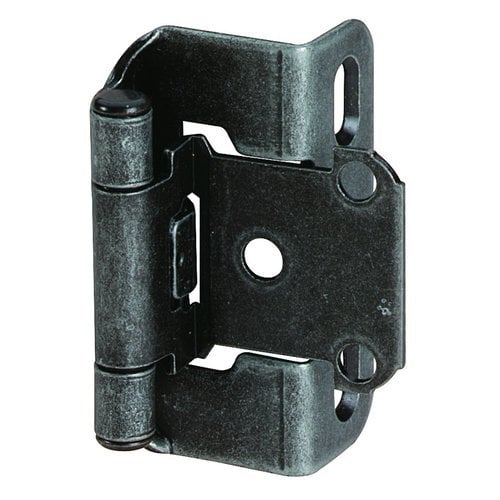 Amerock 1/2 Inch Overlay Hinge 11/2 Inch Width Wrought Iron Pair