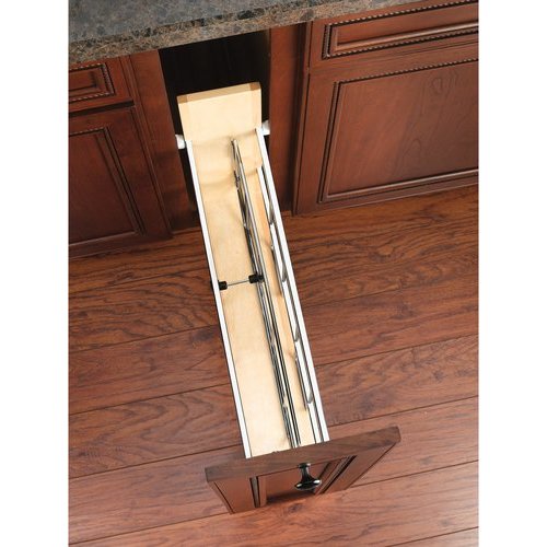 RevAShelf 5 Inch Tray Divider, Foil & Wrap Organizer Soft Close Natural Wood 447BCBBSC5C