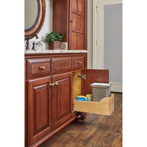 Sgl Vanity Depth Trash Pullout 8 Qt Nat 4WCSC128191