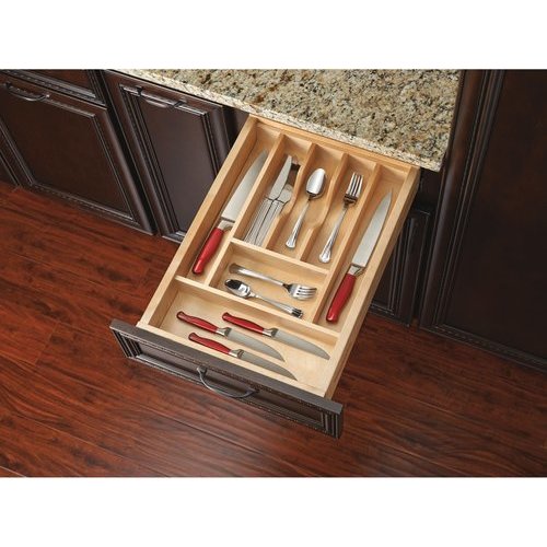 Rev A Shelf 14 62 Inch Width Short Cutlery Tray Insert Natural