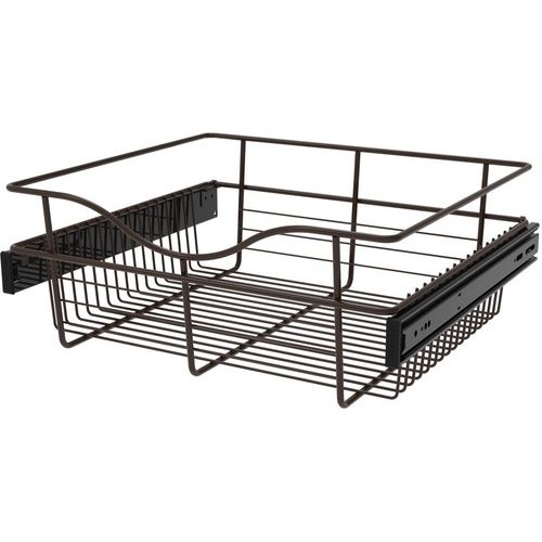 Rev-A-Shelf 18 x 16 x 7 Inch Closet Pullout Basket - Chrome CB-181607CR ...