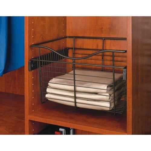 RevAShelf 18 x 16 x 7 Inch Closet Pullout Basket Chrome CB181607CR1